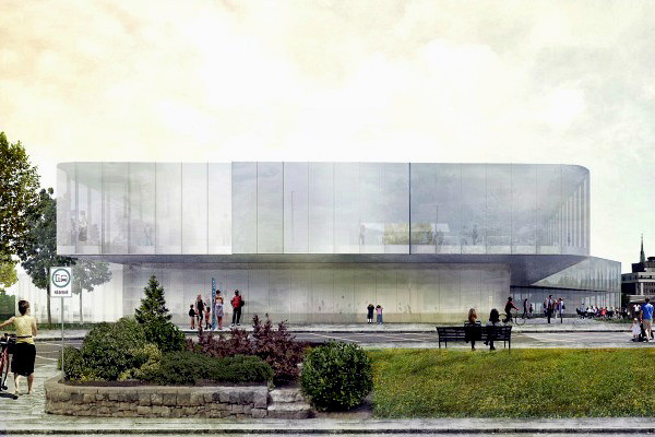 Le concept de la nouvelle bibliothèque de Drummondville © Chevalier Morales Arch