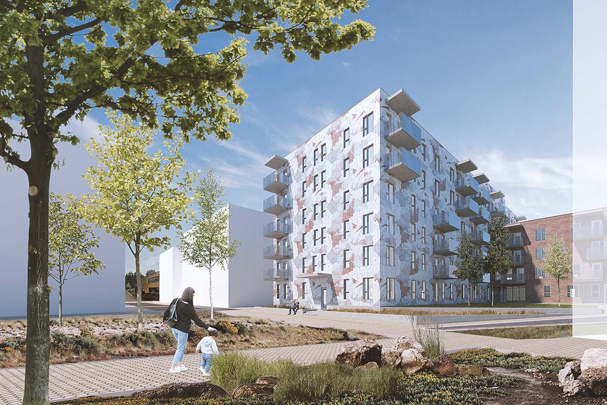 Le nouveau projet des Habitations communautaires Loggia et du groupe de ressources techniques Bâtir son quartier sera implanté au Technopôle Angus. Crédit : Rayside Labossière 