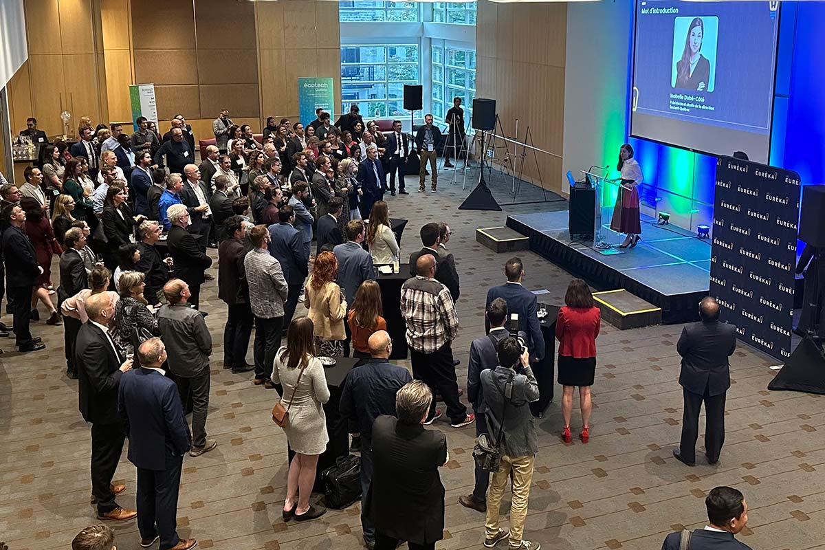 Écotech Québec a récompensé sept entreprises pour leurs initiatives écoresponsables lors du gala des prix Eurêka! d’un Québec vert et prospère.  Photo : Écotech Québec