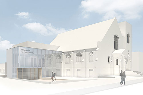 Vue extérieure du projet. Crédit : C2V Architecture 