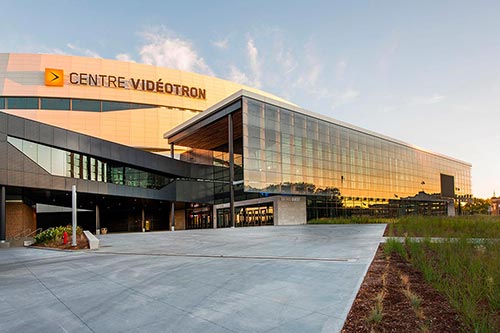 L’amphithéâtre multifonctionnel de Québec (Centre Vidéotron). Crédit : Ville de Québec.