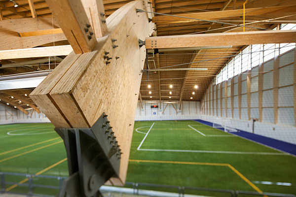 Complexe de soccer intérieur du parc Chauveau - Photo : Stéphane Groleau Complexe de soccer intérieur du parc Chauveau - Photo : Stéphane Groleau