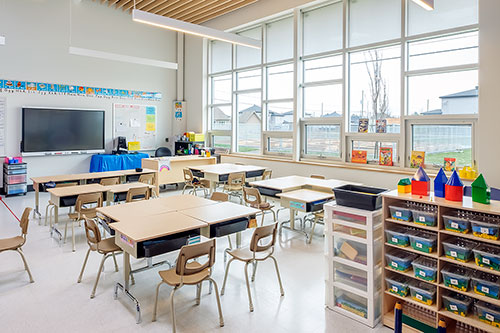 École du Domaine-Vert Nord, Mirabel. Photo : YWA+DKA+YMA Architectes en consortium