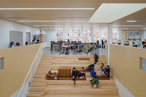 L'école primaire Stadacona, à Québec. Crédit : Maxime Brouillet.  