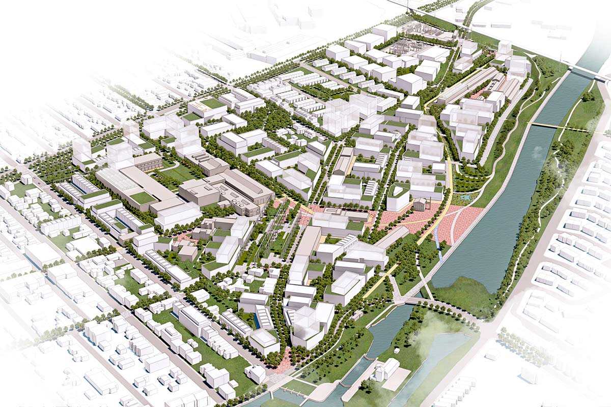 L'Arrondissement de Lachine a confié l’étude de faisabilité d’un réseau thermique urbain à l'Institut des villes de nouvelle génération de l'Université de Concordia. Visuel : Ville de Montréal