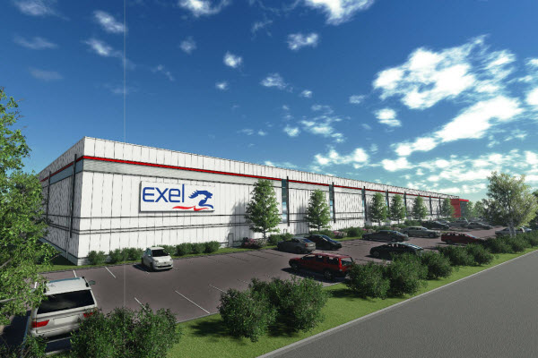 Projet LEED pour Exel DHL à Saint-Jean-sur-Richelieu - Crédit: Groupe Montoni Projet LEED pour Exel DHL à Saint-Jean-sur-Richelieu - Crédit: Groupe Montoni