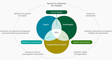 Figure tirée du Guide de la transformation du milieu de travail de la SQI (2022)