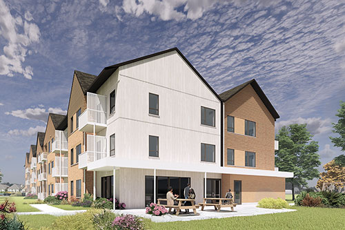 Vue extérieure du projet. Crédit : STGM Architecture