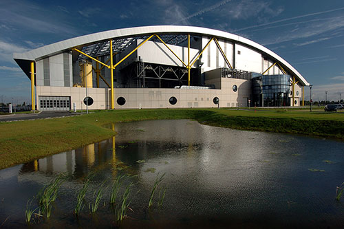 Le Centre de valorisation énergétique des déchets d’Halluin qui alimentera les réseaux de chaleur de la Métropole européenne de Lille. Photo : Métropole européenne de Lille
