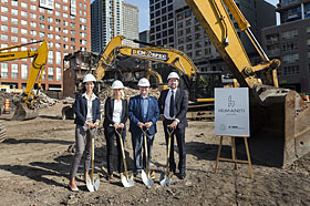 Cibles LEED et WELL pour le projet Humaniti Montréal - Photo : COGIR / Fonds immobilier de solidarité FTQ