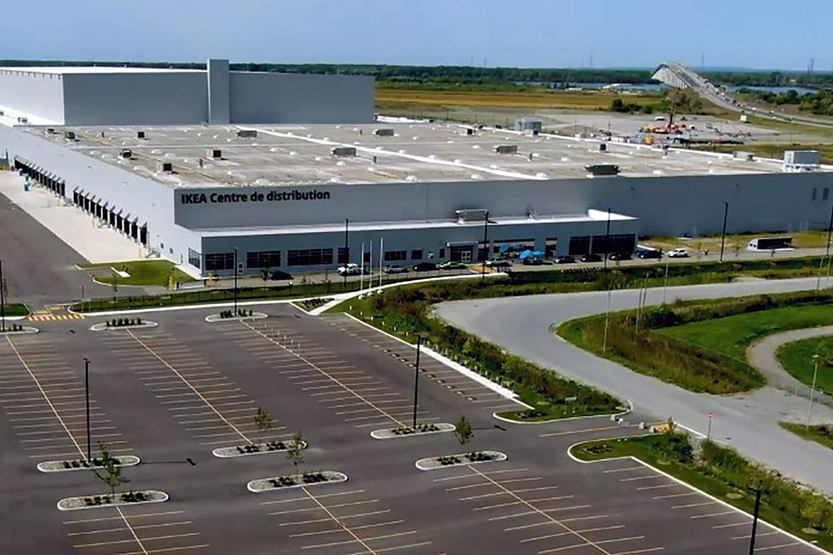 Le centre de distribution Ikea de Beauharnois est certifié LEED Argent. Photo : IKEA Canada Limited Partnership 