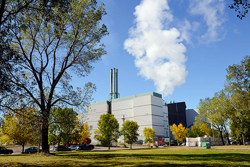 Le nouveau complexe du CHU de Québec valorisera la vapeur de l’incinérateur de la Vieille Capitale. Photo : Ville de Québec