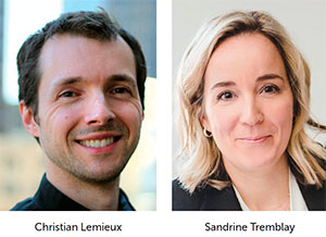 Christian Lemieux et Sandrine Tremblay