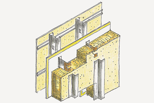 Conception qui se verra utilisée plus fréquemment afin d’optimier les enveloppes. Plusieurs conceptions intéressantes peuvent être réalisées à partir de ce principe. Image : Courtoisie de Louis Caron, associé de Coarchitecture