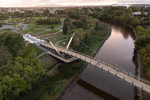 Passerelle de la Tortue. Crédit : Stéphane Groleau