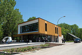 Le pavillon d’accueil du Parcours Gouin - Photo de Ville de Montréal - Arrondissement Ahuntsic-Cartierville