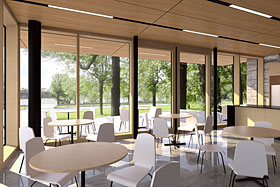  Perspective intérieure du futur pavillon - Photo de BBBL Architectes 
