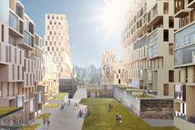 Plate-forme pour la vie - Prix Argent aux LafargeHolcim 2017 - Image de LWPAC et Intelligent City comble