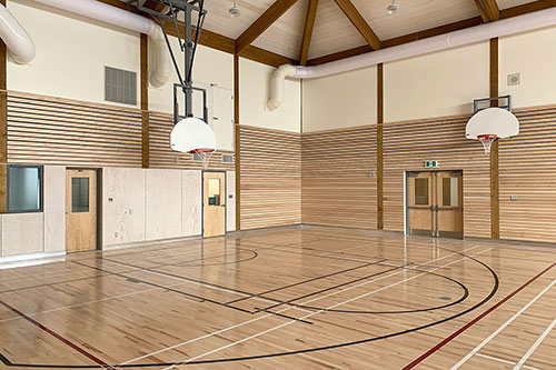 Le gymnase de l’école Centrale de Saint-Samuel-de-Horton. Photo : Construction Sipro