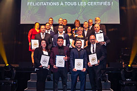 Les plus récents récipiendaires d’une certification environnementale BOMA BEST. - Photo : BOMA Québec