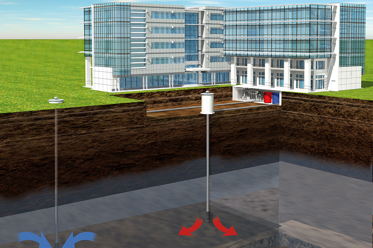Le projet Aquifroid propose d’utiliser l’eau souterraine pour climatiser plus efficacement les bâtiments au moyen de la géothermie.