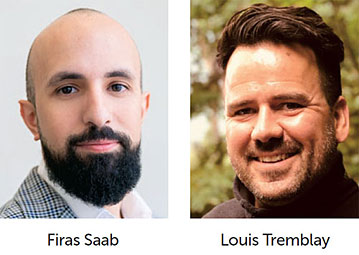 Firas Saab, gestionnaire de recherche et de développement, Groupe Montoni et Louis Tremblay, responsable des pratiques d’affaires numériques à la Ville de Québec.