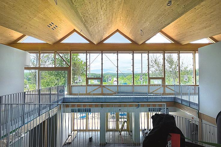 L'Hôtel de ville de La Pêche, l'un des projets lauréats. Crédit : Dominique Laroche