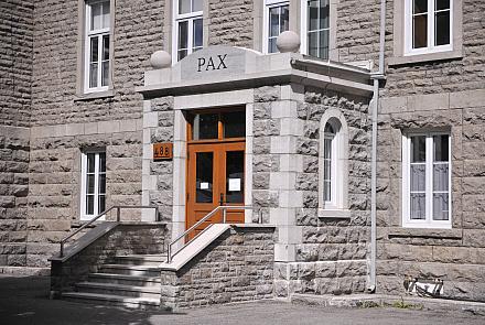 Le bâtiment patrimonial, qui a jadis accueilli le couvent des Moniales bénédictines, a été cédé en 2021 à la Corporation PAX-Habitat. Crédit: Ville de Joliette