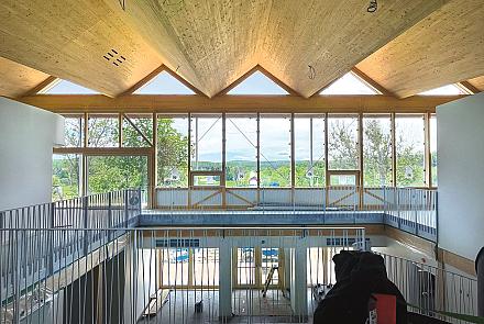 L'Hôtel de ville de La Pêche, l'un des projets lauréats. Crédit : Dominique Laroche