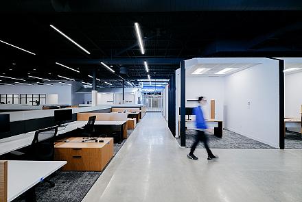 Les bureaux de gbi à Repentigny atteignent la certification LEED Or. Crédit : Yanick Lesperance