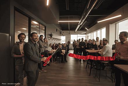 Akonovia inaugure ses nouveaux bureaux à Sherbrooke. Crédit : Léandre Lecomte