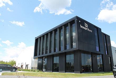 La nouvelle infrastructure d’Innofibre, un centre de transfert d’énergie intégré au Cégep de Trois-Rivières, vise à devenir l’un des principaux centres de recherche précommerciale pour l’industrie forestière au Québec. Crédit: Cégep de Trois-Rivières