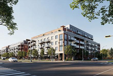 Le développement à usage mixte locatif, qui sera situé sur le boulevard Curé-Labelle, a été officiellement lancé le 23 octobre. Crédit : Archvyz