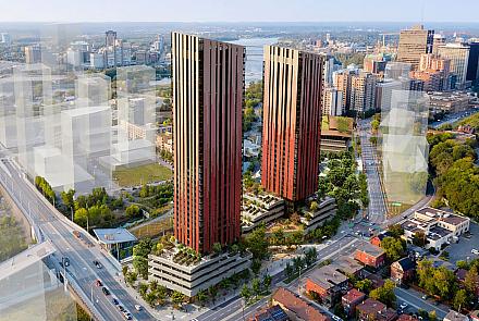 Le projet Odenak sera le premier client du système d’échange de l’énergie des égouts de LeBreton Community Utility. Crédit : Société de portefeuille d'Hydro Ottawa