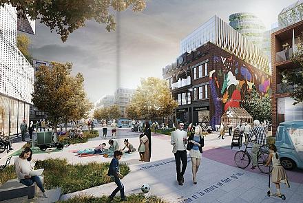 L’OCPM a déterminé dans son rapport les grands principes qui devraient guider le futur PUM de la Ville de Montréal dans le souci d'atteindre ses objectifs de carboneutralité et d'équité sociale. Crédit : Ville de Montréal