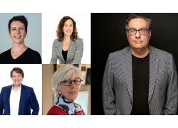 Les nouveaux membres du CA et le président de l'AAPPQ : Karine Dallaire, Krystel Flamand, Marc-André Maillé, Johanne Desrochers et Richard A. Fortin, président de l’AAPPQ. Photo : AAPPQ
