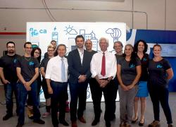 Jim Carr à l’usine d’AddÉnergie à Shawinigan