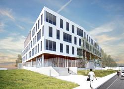 Le Technopôle Angus s’enrichit d’un nouveau bâtiment durable - Photo : CNW/SDA