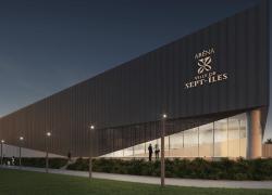 La Ville de Sept-Îles a dévoilé son projet de nouvel aréna. Crédit : Lemay