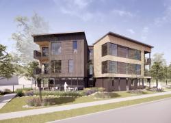 La Coopérative au Cœur des Collines permettra d’offrir des logements abordables à des personnes âgées autonomes et semi-autonomes, tout en conjuguant efficacité énergétique. Crédit : Rose Architecture