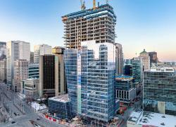 Objectifs LEED et WELL pour le siège social de la Banque Nationale. Crédit :  Menkès Shooner Dagenais LeTourneux Architectes 