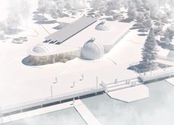Un centre culturel net zéro carbone pour la Première Nation Kebaowek. Crédit : Formline Architecture  
