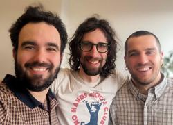 Thomas Boisvert St-Arnaud, Mathieu Fréchette-Chainé et Antoine Gosselin composent la nouvelle équipe Bâtiment de Coop Carbone. Photo : Coop Carbone.