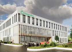 Le CentrOparc, à Mascouche, s’enrichira de la Tour Desjardins à l’automne 2020. Image : Montoni