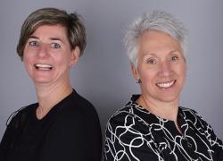 Marie-France Turgeon, chef d’équipe, et Isabelle Giasson, associée chez EVOQ. Photo : Studio Photo Rose