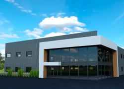 La future usine de galvanisation à chaud GALV-ÉCO prévoit combler ses besoins énergétiques en utilisant une combinaison d’hydroélectricité et d’un système de chauffage à la biomasse. Crédit : GALV-ÉCO