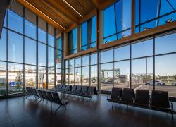La gare fluviale de Sorel-Tracy obtient une certification LEED-NC Argent. Photo : Société des traversiers du Québec