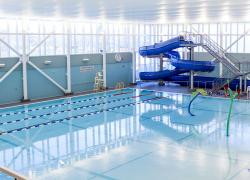 Le complexe aquatique de Granby est en attente de l’obtention d’une certification LEED. Photo : Ville de Granby