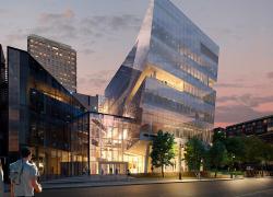 Le pavillon Hélène-Desmarais de HEC Montréal au centre-ville. Crédit : Provencher_Roy.