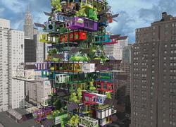 La ferme modulaire Hive-Inn - Photo de 2014 Ova Studio Ltd